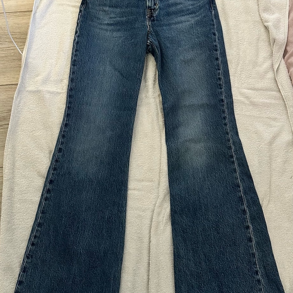 Levi's Blue Flare Wide Leg Jeans